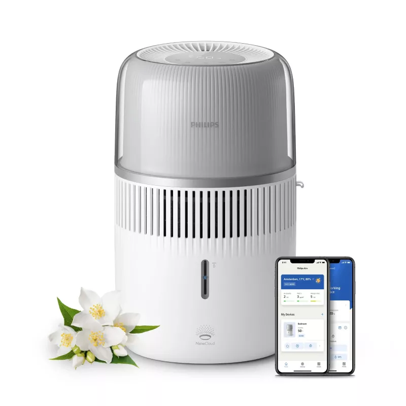 Philips Series 5000 HU5710 Aroma-Diffuser und Luftbefeuchter Silber Weiß