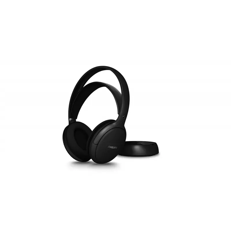 Philips SHD6000BK/12 Kabellose RF Over-Ear-Kopfhörer, Schwarz