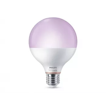 Philips Smart WFB 75W G95 E27 822-65 RGB 1PF/6 – 9W Smart LED-Lampe, 1055lm, E27, RGB/Tunable White, dimmbar