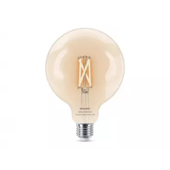 Philips Smart Wi-Fi LED-Lampe G125 E27 7W (60W Äquivalent) Tunable White Klar