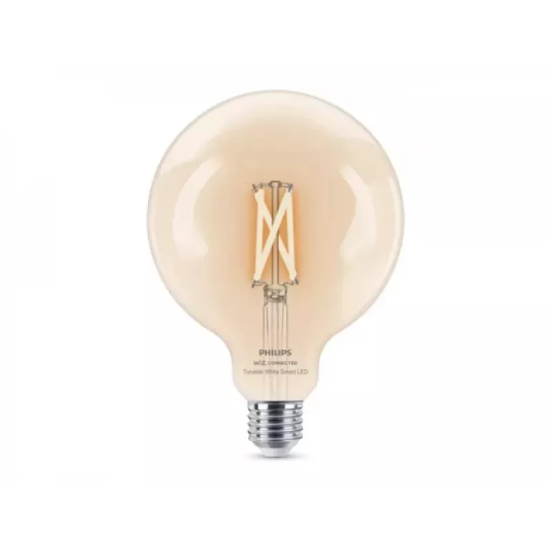 Philips Smart Wi-Fi LED-Lampe G125 E27 7W (60W Äquivalent) Tunable White Klar