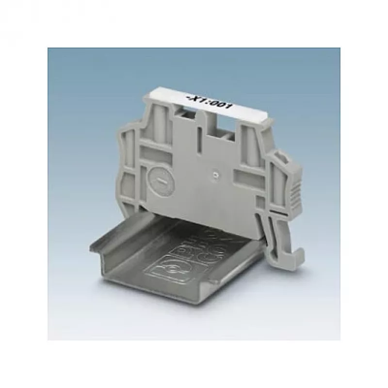 Phoenix 3022218 Endhalter CLIPFIX 35 - Endhalter für NS 35 DIN-Schiene, PA, grau