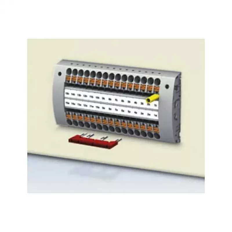 Phoenix 3030174 FBS 3-5 Steckbrücke, 3-polig, 5,2 mm Rastermaß, Rot