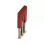 Phoenix 3030174 FBS 3-5 Steckbrücke, 3-polig, 5,2 mm Rastermaß, Rot