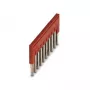 Phoenix 3030213 FBS 10-5 Steckbrücke, 10-polig, 5,2 mm Rastermaß, Rot