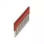 Phoenix 3030323 FBS 10-8 Steckbrücke, 10-polig, 8,2 mm Rastermaß, Rot
