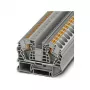 Phoenix 3212138 PT 16 N Durchgangsklemme, Push-in-Anschluss, 16 mm², 1000 V, 76 A, grau