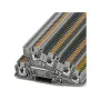 Phoenix 3213949 PTI 2,5-PE/L/L Mehrstock-Reihenklemme, Push-in, 3 Etagen, 6 Anschlüsse, 2,5 mm², 400 V, 24 A, grau