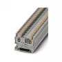 Phoenix Contact PT 2,5 Push-in Durchgangsklemme, 2,5 mm², Grau, DIN-Schienenmontage, 800 V, 24 A