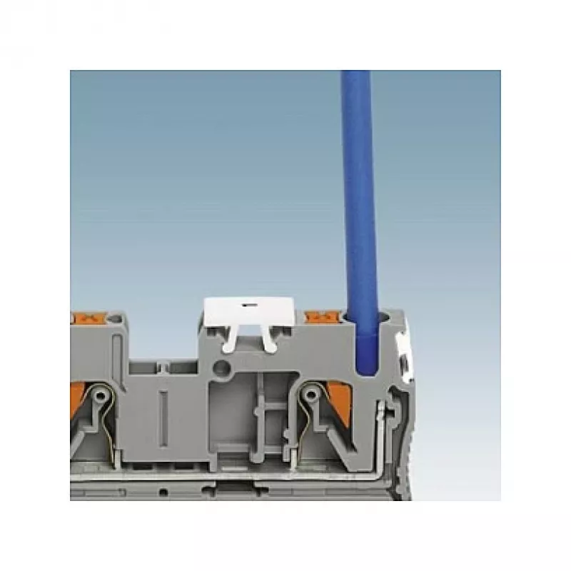 Phoenix Contact PT 2,5-QUATTRO Durchgangsklemme, Push-in, 4-Leiter, 2,5 mm², 800 V, 24 A, grau