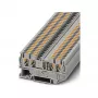 Phoenix Contact PT 2,5-QUATTRO Durchgangsklemme, Push-in, 4-Leiter, 2,5 mm², 800 V, 24 A, grau