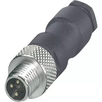 Phoenix Contact SACC-M 8MS-4CON-M-SW M8 Stecker Feldkonfektionierbarer Steckverbinder, Schraubanschluss, Geschirmt, IP67, 4-polig, Pg7 1501265