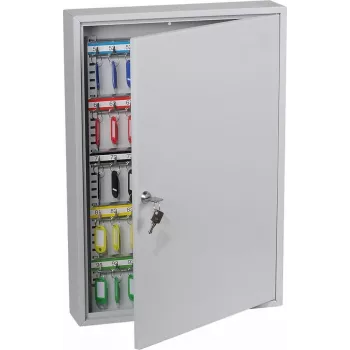 Phoenix Safe KC0603K Schlüsselschrank (Grau) – 100 Haken, Wandmontage, 550 x 380 x 80 mm