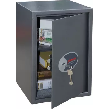 Phoenix Safe SS0804K Vela Home Office Einbruchschutz-Tresor, 52L, Dunkelgrau/Schwarz, Schlüsselschloss