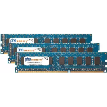 PHS-memory 24GB (3x8GB) DDR3 ECC UDIMM 1333MHz PC3-10600E Kit für Supermicro SuperServer 6026T-URF SP580316
