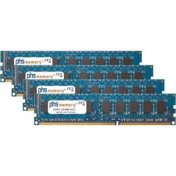 PHS-memory 32GB (4x8GB) Kit DDR3 ECC UDIMM 1333MHz PC3-10600E Arbeitsspeicher für Apple Mac Pro 5,1 SP463082