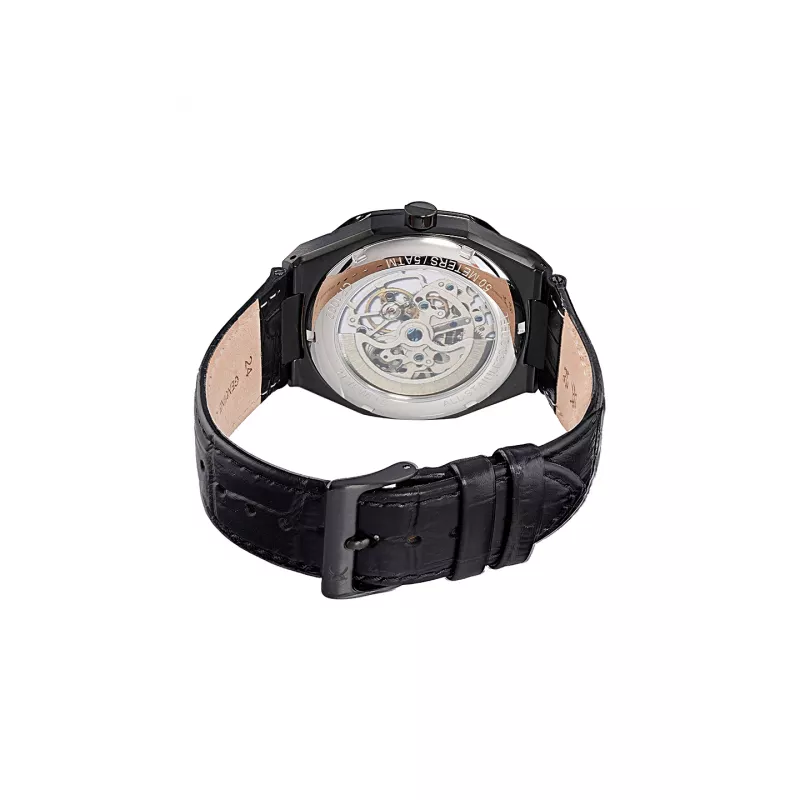 Pierre Cardin Herren Analog-Quarzuhr CF.1002.LB.1 42mm schwarzes Zifferblatt Lederarmband