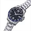 Pierre Cardin Herren Analog-Quarzuhr CNI.0030 40mm Schwarzes Zifferblatt Lederarmband