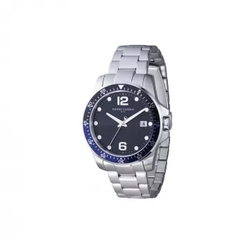 Pierre Cardin Herren Analog-Quarzuhr CNI.0030 40mm Schwarzes Zifferblatt Lederarmband