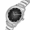 Pierre Cardin Herren Quarz Analoguhr CCP.5024 - 45mm Edelstahlgehäuse, schwarzes Zifferblatt, schwarzes Lederarmband