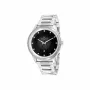 Pierre Cardin Herren Quarz Analoguhr CCP.5024 - 45mm Edelstahlgehäuse, schwarzes Zifferblatt, schwarzes Lederarmband