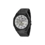 Pierre Cardin Herren Quarz Analoguhr CF.1002.MB 42mm Schwarz Edelstahl Milanese Mesh
