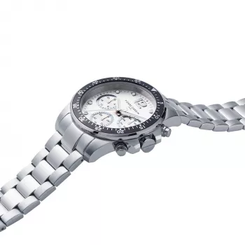 Pierre Cardin Herren-Quarz-Armbanduhr CNI.0012 40mm Edelstahlgehäuse Schwarzes Lederarmband