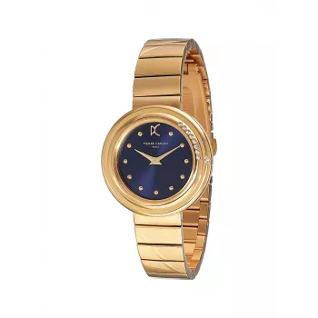 Pierre Cardin Damen Analog Quarzuhr CF.1010.MG Silber Edelstahl Mesh Armband 32mm