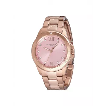 Pierre Cardin Damenuhr CF.1009.MR.1 Quarz Analog Uhr 34mm Roségold Edelstahl