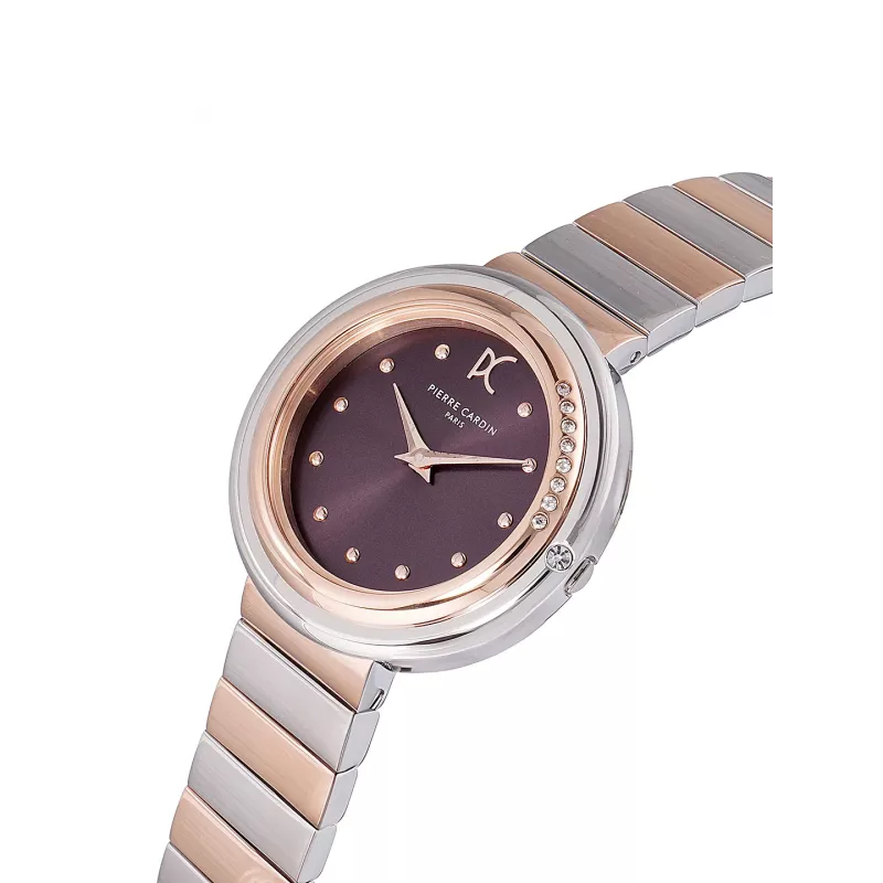 Pierre Cardin Damenuhr CF.1010.MU.1 Quarz Analog Uhr 32mm Silber Edelstahl Mesh