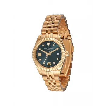 Pierre Cardin Damenuhr CF.1012.MG.2 Quarz Analog Uhr 28mm Gold-Ton Edelstahl