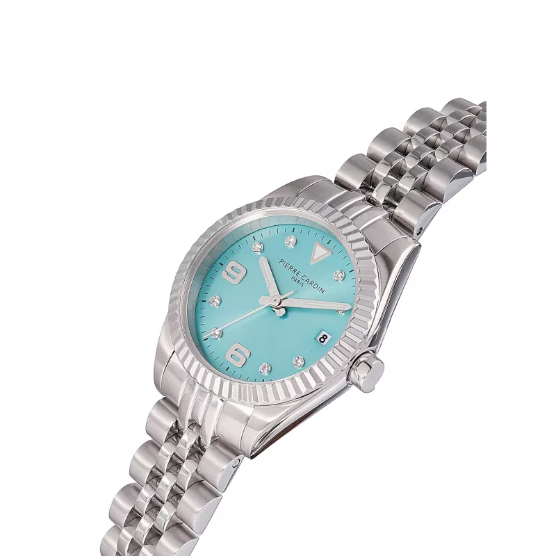 Pierre Cardin Damenuhr CF.1012.MS.1 Analog Quarz 28mm Silber Edelstahl