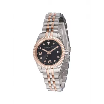 Pierre Cardin Damen Montmartre Quarz Analog Uhr CF.1012.MU.1 - 28mm Silber Edelstahl Mesh