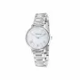 Pierre Cardin Damen-Quarz-Armbanduhr CBC.5002 32mm Edelstahlgehäuse Weißes Zifferblatt Schwarzes Lederarmband