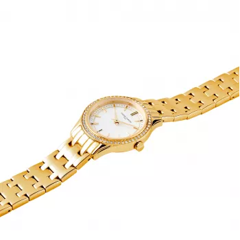 Pierre Cardin Damen-Quarz-Analoguhr CF.0611.SE.G 30mm Edelstahl-Mesh