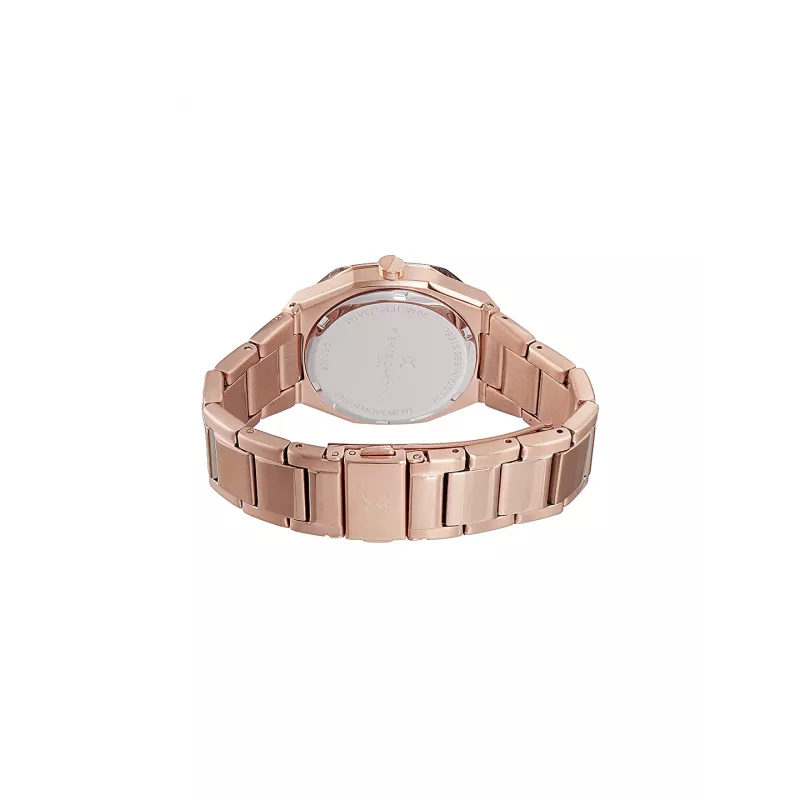 Pierre Cardin Damen-Quarz-Analoguhr CF.1008.MR 32mm Roségoldfarbenes Edelstahl-Mesh