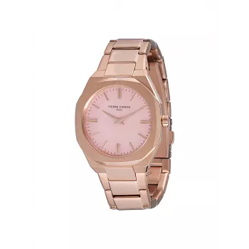 Pierre Cardin Damen-Quarz-Analoguhr CF.1008.MR 32mm Roségoldfarbenes Edelstahl-Mesh
