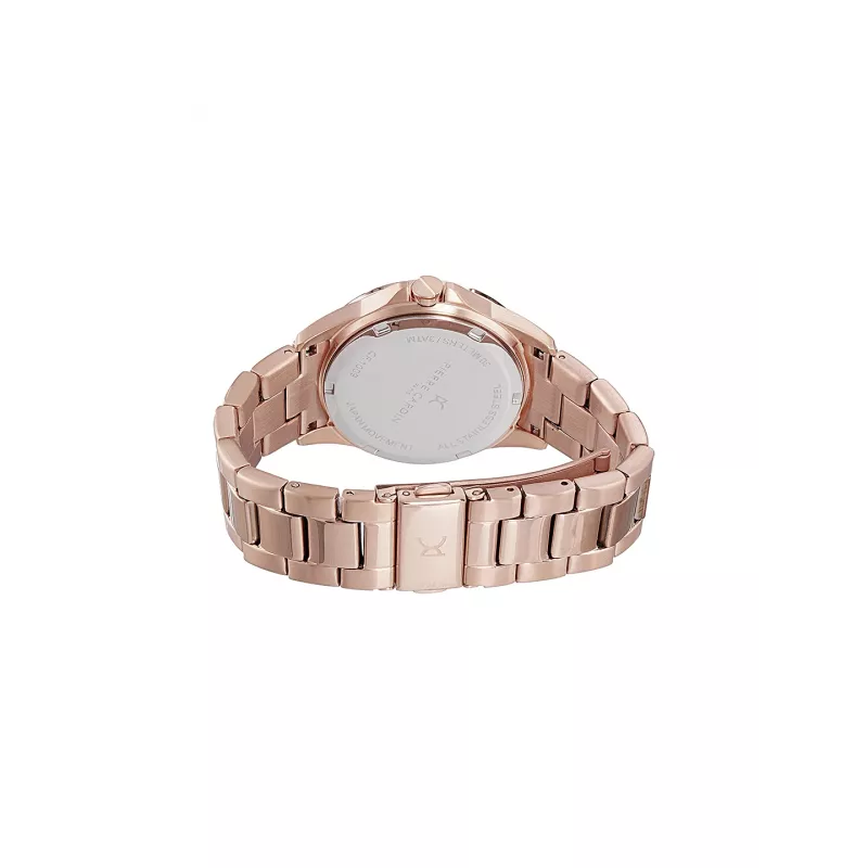 Pierre Cardin Damen Quarz Analog Uhr CF.1009.MR.2 34mm Roségold Edelstahl Mesh Armband