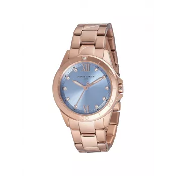 Pierre Cardin Damen Quarz Analog Uhr CF.1009.MR.2 34mm Roségold Edelstahl Mesh Armband