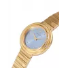 Pierre Cardin Damen-Quarz-Armbanduhr CF.1010.MG.1 - 32 mm Gold-Edelstahlgehäuse, weißes Zifferblatt, braunes Lederarmband