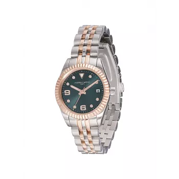 Pierre Cardin Damen Quarz Analog Uhr CF.1012.MU.2 - 28mm Roségold Edelstahl Mesh Armband