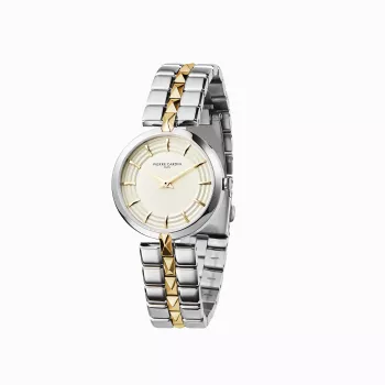 Pierre Cardin Damen-Quarzuhr CF.0707.SU.G 32mm Silber Edelstahl Milanaise-Armband