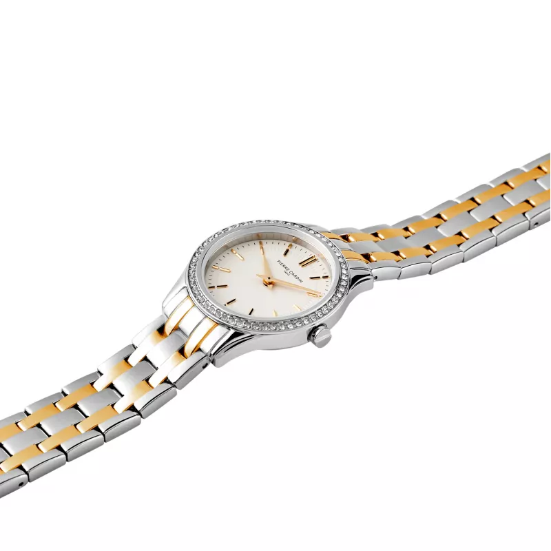 Pierre Cardin Damenuhr CF.0607.SU.G 30mm Silber Edelstahl