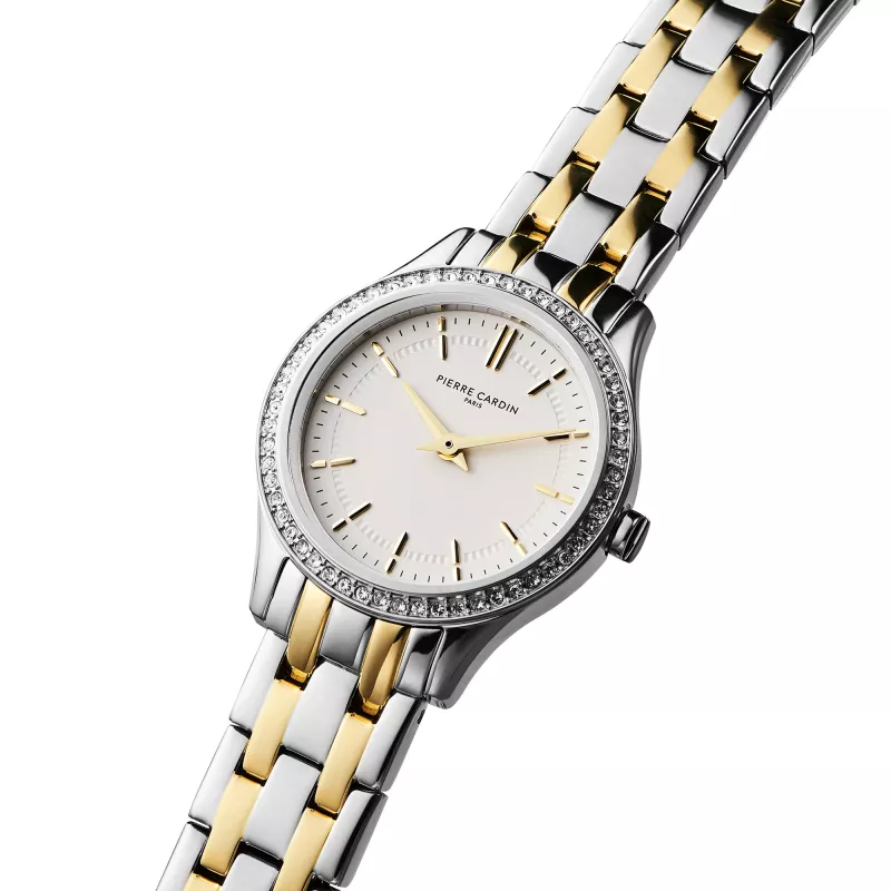 Pierre Cardin Damenuhr CF.0607.SU.G 30mm Silber Edelstahl