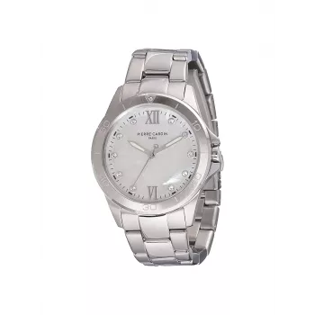 Pierre Cardin Damenuhr CF.1009.MS 34mm Silber Edelstahl Quarz Analog