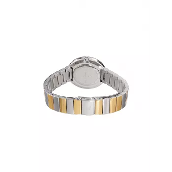 Pierre Cardin Damenuhr CF.1010.MU 32mm Quarz Analog Silbernes Zifferblatt Braunes Lederarmband