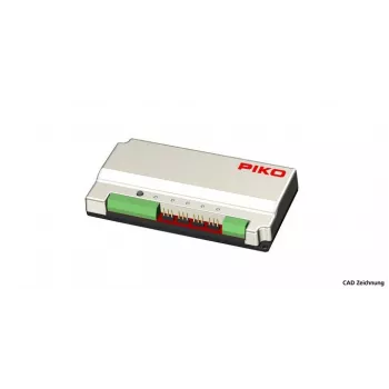 PIKO 55276 Servo-Decoder, 4 Ausgänge, DCC, einstellbare Geschwindigkeit & Endpositionen, Lötpads