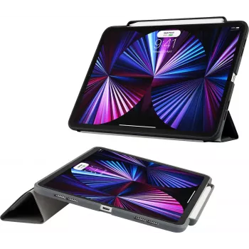 Pipetto Origami No3 Pencil Case für iPad Pro 11 (1./2./3./4. Gen) Schwarz