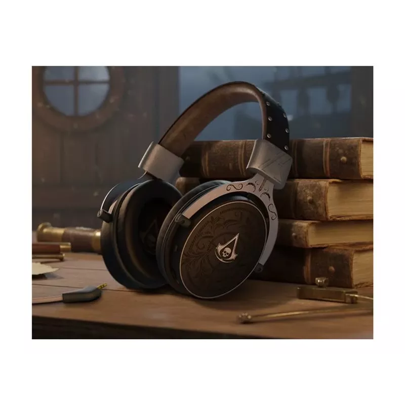 PIXMINDS LEXIP Black Flag Resynced Tatoo Kabelloses Gaming-Headset (2.4GHz / Bluetooth 5.0, 50mm Treiber, 25h Akku)