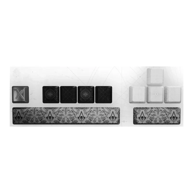 PIXMINDS Lexip Black Flag Resynced Tattoo Keycap Set für mechanische Tastatur